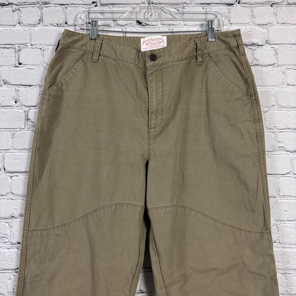 Vintage Genuine Filson Field Work Canvas Pants Women's 16 Olive Cotton Outdoors - Picture 2 of 13